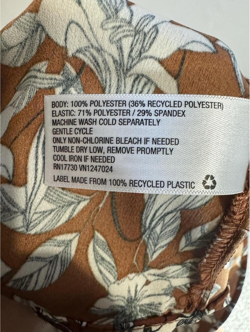 La Ligne Cottagecore Floral Maxi Dress Size M Rust Long Sleeve Boho - Picture 7 of 9